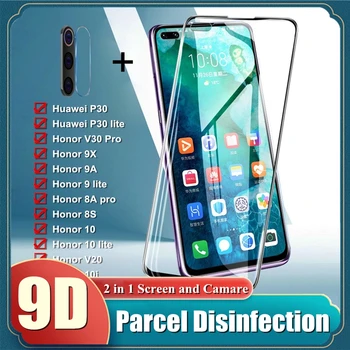 Перейти на Алиэкспресс и купить Закаленное стекло для Huawei P30 P20 lite Honor 9X 9A 8A Pro 10 9 lite полная Защита экрана для Honor V20 10i 20i защитная пленка