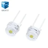 GREATZT 100PCS NEW F8 8mm 0.5W 3.0-3.2V Straw hat LED White Super bright LED lamp Wide Angle Transparent LED Lamp Strawhat LED ► Photo 3/5