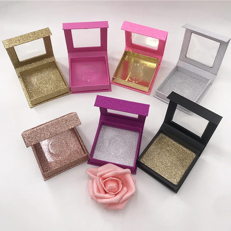 

25mm Mink Eyelashes Custom Empty Square Box