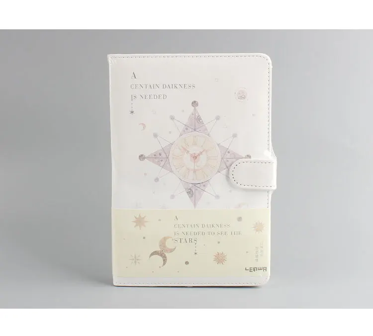 LEnWA канцелярские принадлежности Time Star Wuguan Hand notebook хипстер PU notebook Магнитная застежка notebook