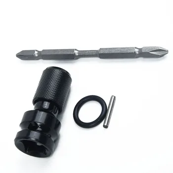 

4pcs Air Impact Wrench Adapter Set 1/2inches 1/4inches Nut On Bit Hex Shaft Tools Household Power Tools