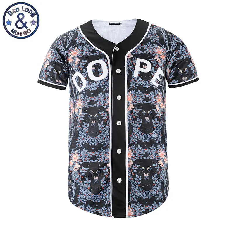 Mr-Bao-Long-2017-New-Brand-Clothing-3D-Print-Short-Sleeve-Baseball-T-shirt-Wreath-Flower