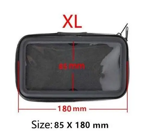 XL 360 Вращающийся GPS для мотоцикла держатель для телефона водонепроницаемая сумка велосипедный держатель для телефона регулируемый руль поддержка Moto крепление слоты для карт - Название цвета: XL