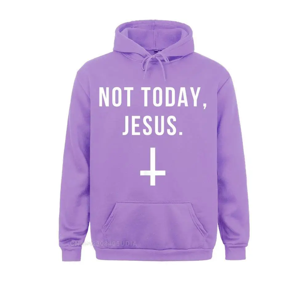 Long Sleeve Hoodies Labor Day  Men Sweatshirts Not Today Jesus T-Shirt Funny Satanic Atheist T-Shirt__B10055 Design Sportswears Newest Not Today Jesus T-Shirt Funny Satanic Atheist T-Shirt__B10055purple