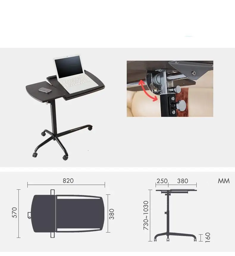 Mueble маленький офисный ноутбук, поддержка Dobravel, Ordinateur, портативная Регулируемая подставка, Меса, стол для ноутбука, компьютерный стол для учебы