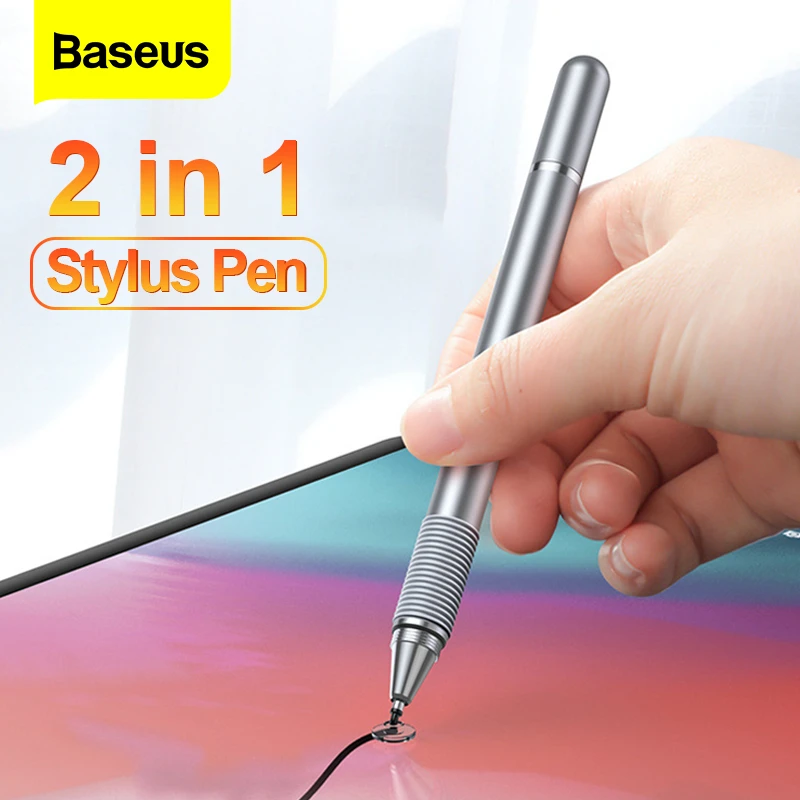 Baseus Universal Stylus Pen For iPhone Samsung Phone 2in1 Capacitive