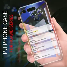 Прозрачная силиконовая мягкая прозрачная Задняя накладка чехла из ТПУ для huawei Honor 20 20S View 20 Lite Тонкий чехол для huawei P Smart