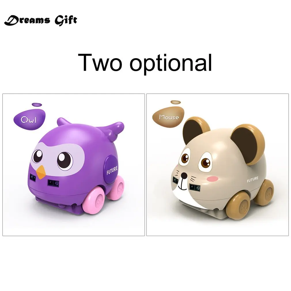 

1:32 Cartoon Mouse/Owl Shape Multi-function Avoid Obstacles Follow Track RC Car Toys for Kids Remote Control Car Christmas gifts