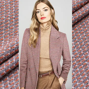 

2019 fall winter wool soft tweed fabric for coat tissu au metre bazin riche getzner telas por metro tissus tecido stof tessuti