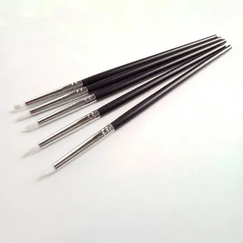 

5Pcs Silicone Nail Art Pen Brush Carving Emboss Hollow Pottery Sculpture UV Brush Gel Shaping Clay Dotting Polish DIY Tools Set