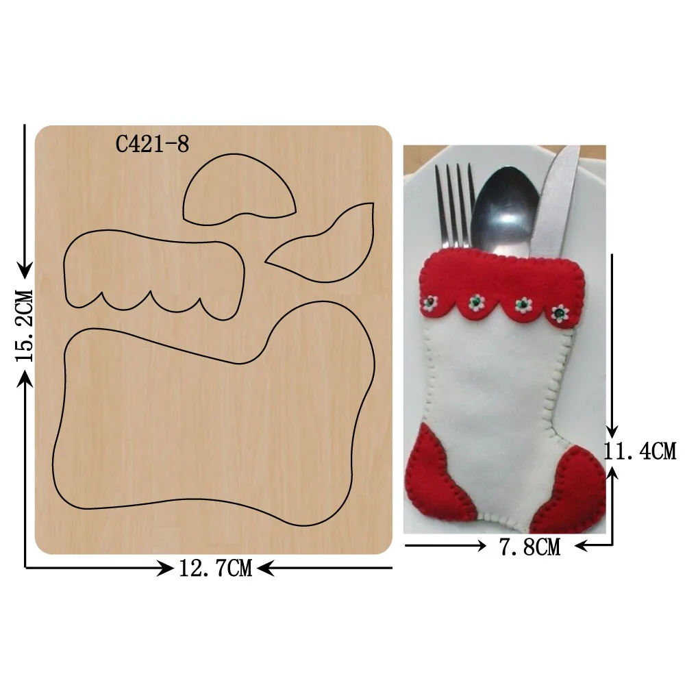 New socks Wooden die Scrapbooking C421-8 Cutting Dies