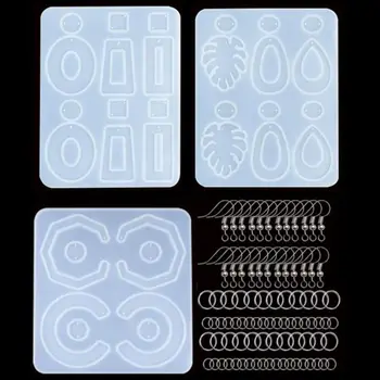 

1 Set Crystal Epoxy Resin Mold Earrings Drop Dangle Pendant Casting Silicone Mould Handmade DIY Crafts Jewelry Making Tools