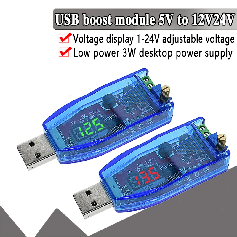 DC-DC 5 В к DC 1-24 в светодиодный регулируемый потенциометр USB Шаг вверх/вниз понижающий повышающий преобразователь питание регулятор напряжения Модуль