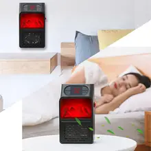 400 Вт портативная Керамическая Мини-обогреватель с 3 скоростями, электрический горячий вентилятор, домашняя зимняя теплая техника с пламенем, ночной Светильник