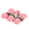 10Pcs Round Wood Pacifier Clip Baby Teething Dummy Clip Accessories for DIY Pacifier Chain Tool Wholesale 5