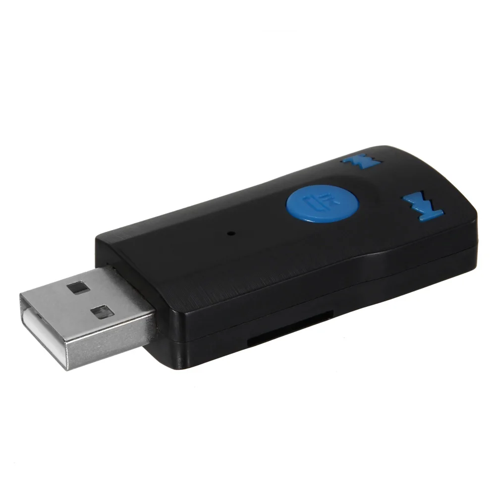Автомобильный Bluetooth комплект громкой связи MP3 музыкальный аудио приемник 3,5 мм порт AUX A2DP стерео для динамиков FKU66