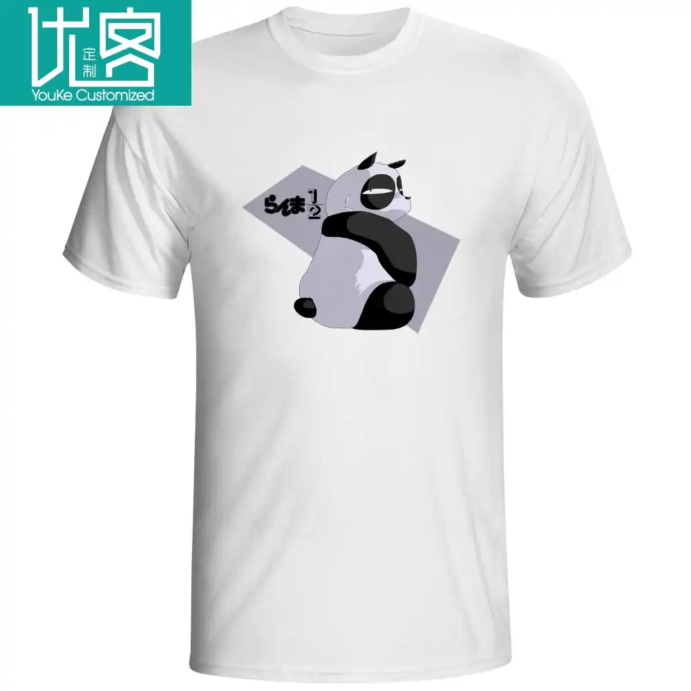Mr Saotome Genma Panda T Shirt Ranma 1 2 Novelty Design Retro Mr Saotome Genma Panda T Shirt Ranma 1 2 Novelty Design Retro