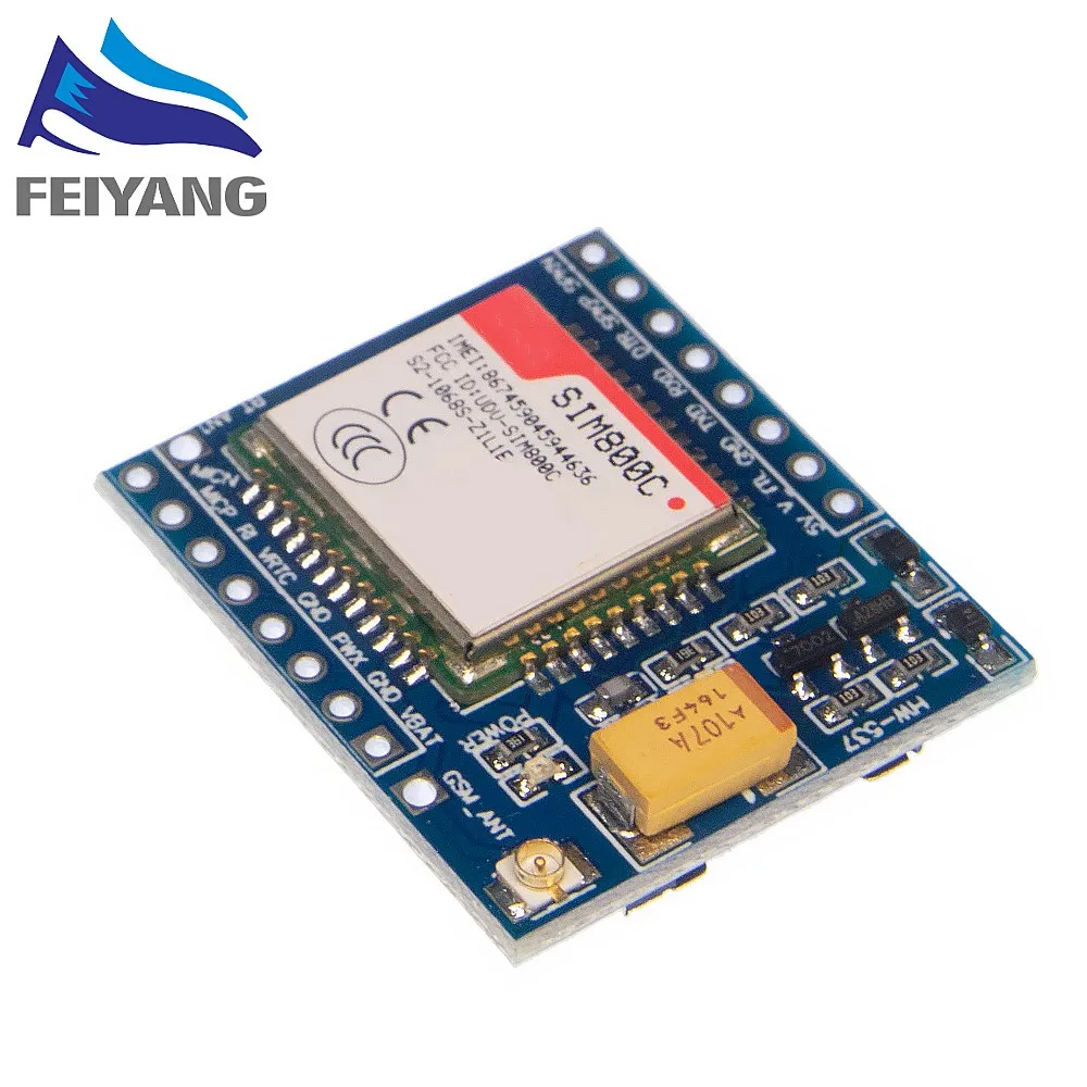 SIM800C GSM/GPRS модуль 5V/3 3 V TTL макетная плата IPEX с Bluetooth и TTS для Arduino STM32 C51|Интегральные