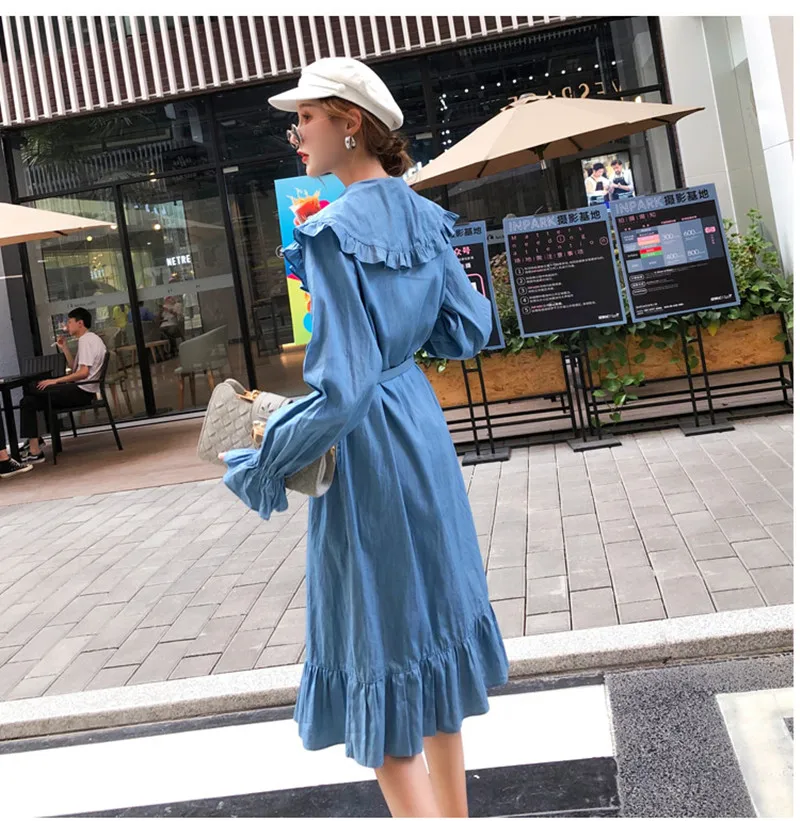 Осень 2019 Неделя моды модная Новая женская Стиль жемчужной пряжкой воротник