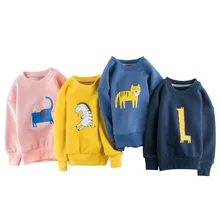 27 детская одежда брендовая детская одежда в Корейском стиле Детский свитер с воротником под горло, обувь с подкладкой из плюша, на осень и зиму, новая одежда для малышей; пуловер