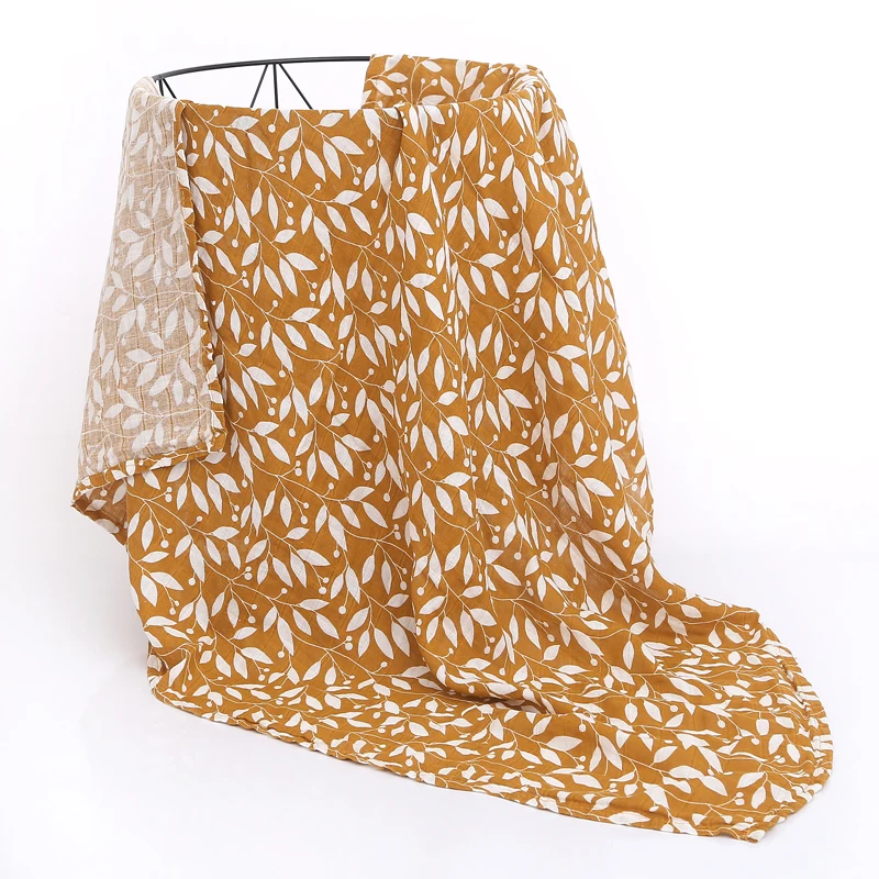 Mantas de bebé pañal para recién nacido Swaddle manta de bebé de algodón muselina gasa bebé manta Arco Iris bebé muselina Swaddle 120X110cm