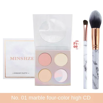 

Minshzee Four-color High-gloss Repair Powder Long-lasting Silhouette Powder Powder Skin Brightening Powder