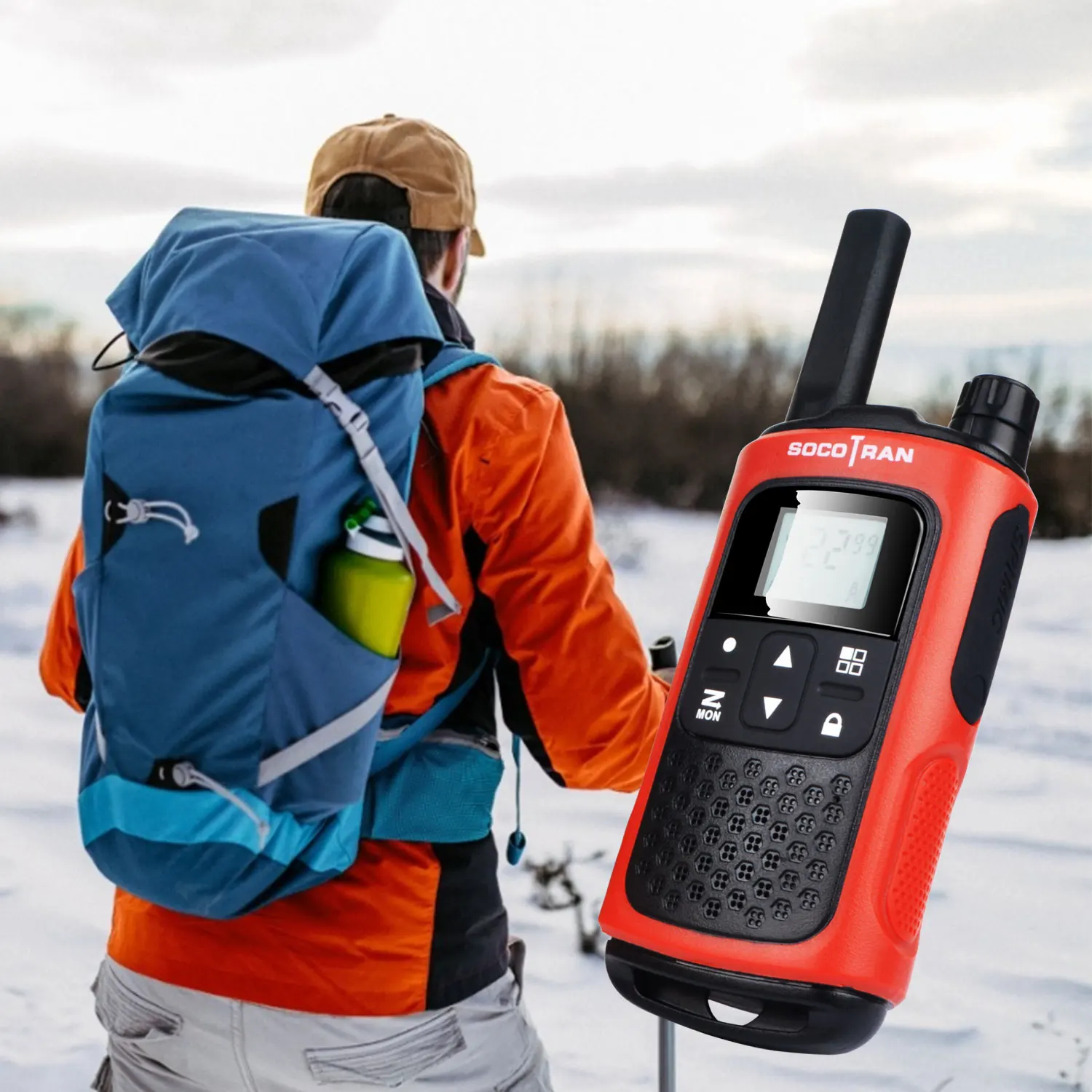 Rechargeable Walkie Talkies for Adults, Long Range 5 Miles Two Way Radios,  Rechargeable Battery,Charging Dock,Flashlight,for Camping Hiking Hunting