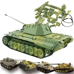 4D Танк модель строительные наборы Военная сборка развивающие игрушки украшения материал пантера Тигр штурм