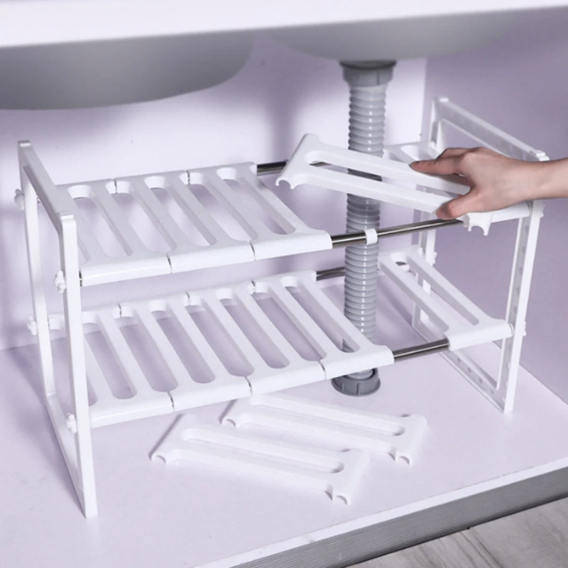 

2-Tier Shelf Rack Kitchen Shelf Spice Organizer Kitchen Storage Rack Bathroom Organizer Shelf Book Shoes Shelve