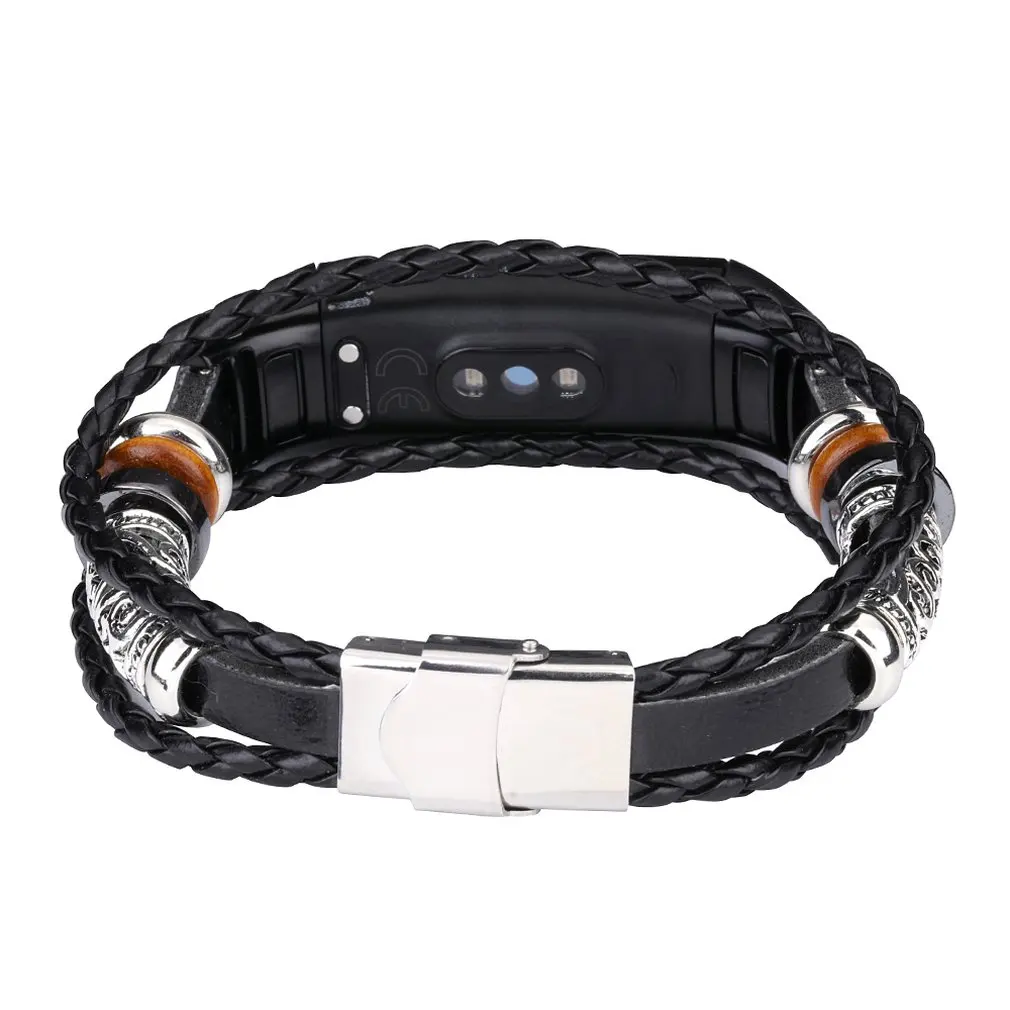 

Applicable For Huawei Glory Bracelet 5/4 Metal Ethnic Wind Beaded Wristband Retro Diy Element Replacement Wristband