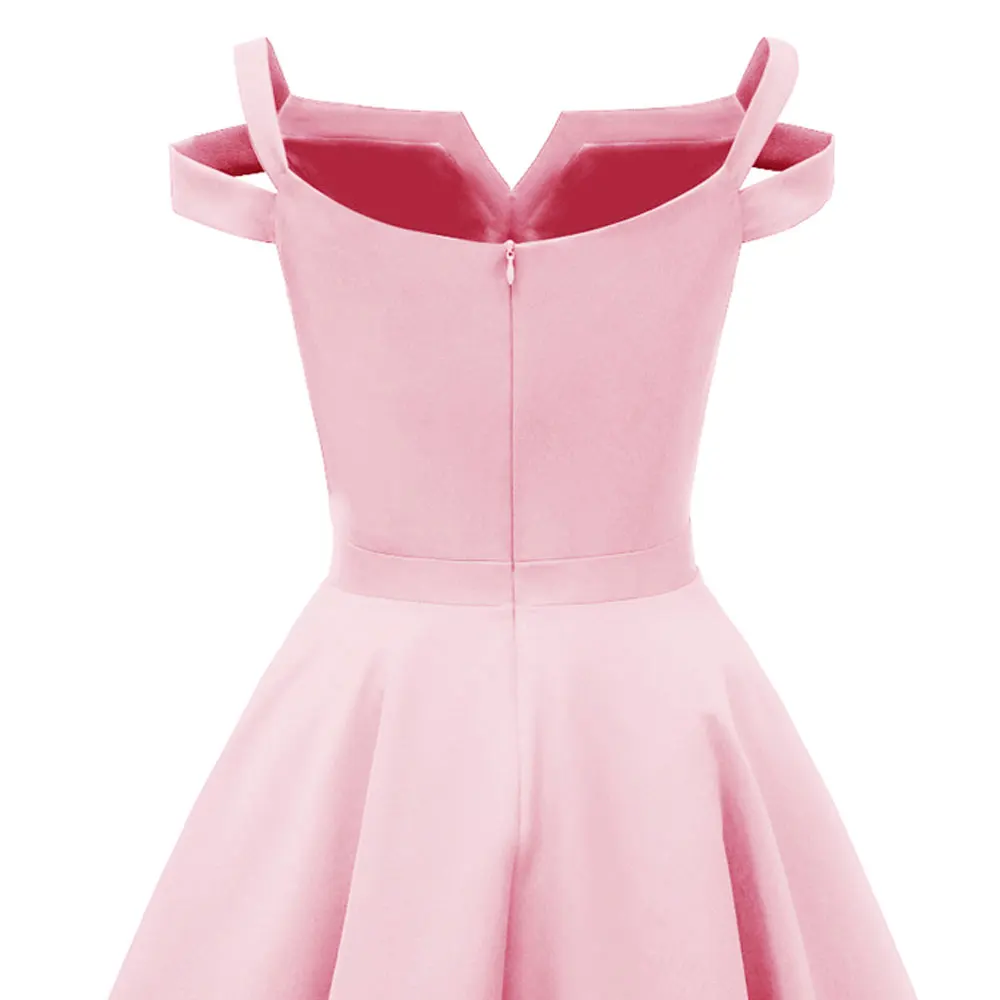 Robe de soiree розовое короткое вечернее платье элегантное вечернее платье трапециевидной формы без рукавов женское вечернее платье