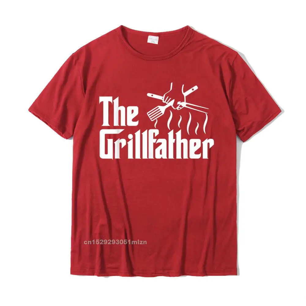 cosie Autumn Pure Cotton O-Neck Tops Tees Short Sleeve Normal T Shirt Fashion Customized T-Shirt Wholesale Mens Grillfather Tshirt Grill Shirts for Men__3066 red