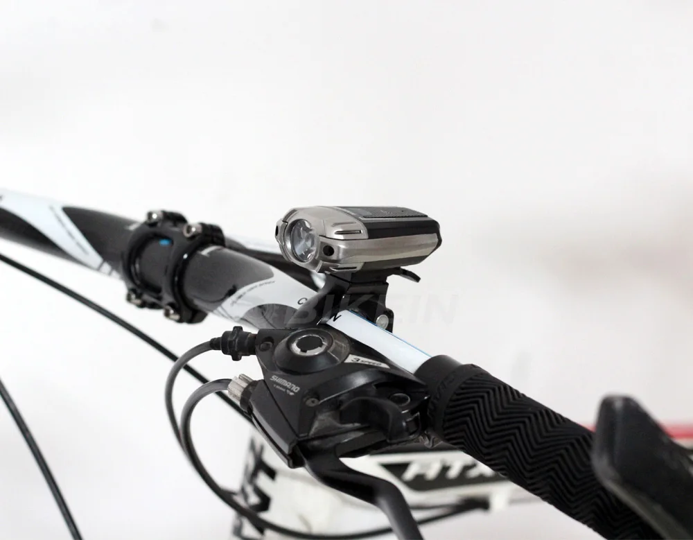 BIKEIN 300 люмен головной светильник USB Перезаряжаемый велосипедный светодиодный передний светильник 30 градусов регулируемый 3 режима вспышки светильник 1200 мАч батарейный блок