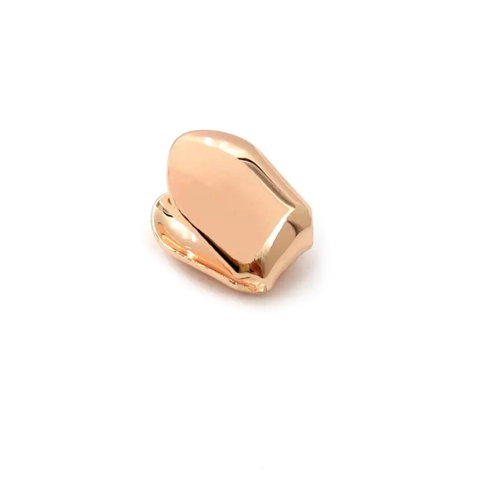 Cosplay Props Gold Color Small Single Tooth Cap Grill Golden Dental Braces Teeth Makeup Tools Supplies Body Jewelry