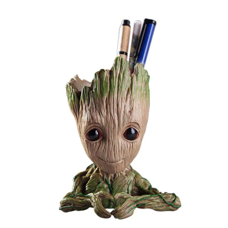 Flower Pot Home Decoration Pot Garden Planter Flower Pot Creative Storage Crafts Children'S Toy Pencil Case Groot Flower Pot