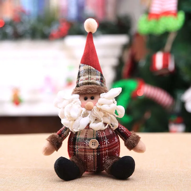 Рождественские украшения Санта Клаус Снеговик игрушка кукла висячие украшения для домашнего декора Рождественский подарок c2336 - Color: 2