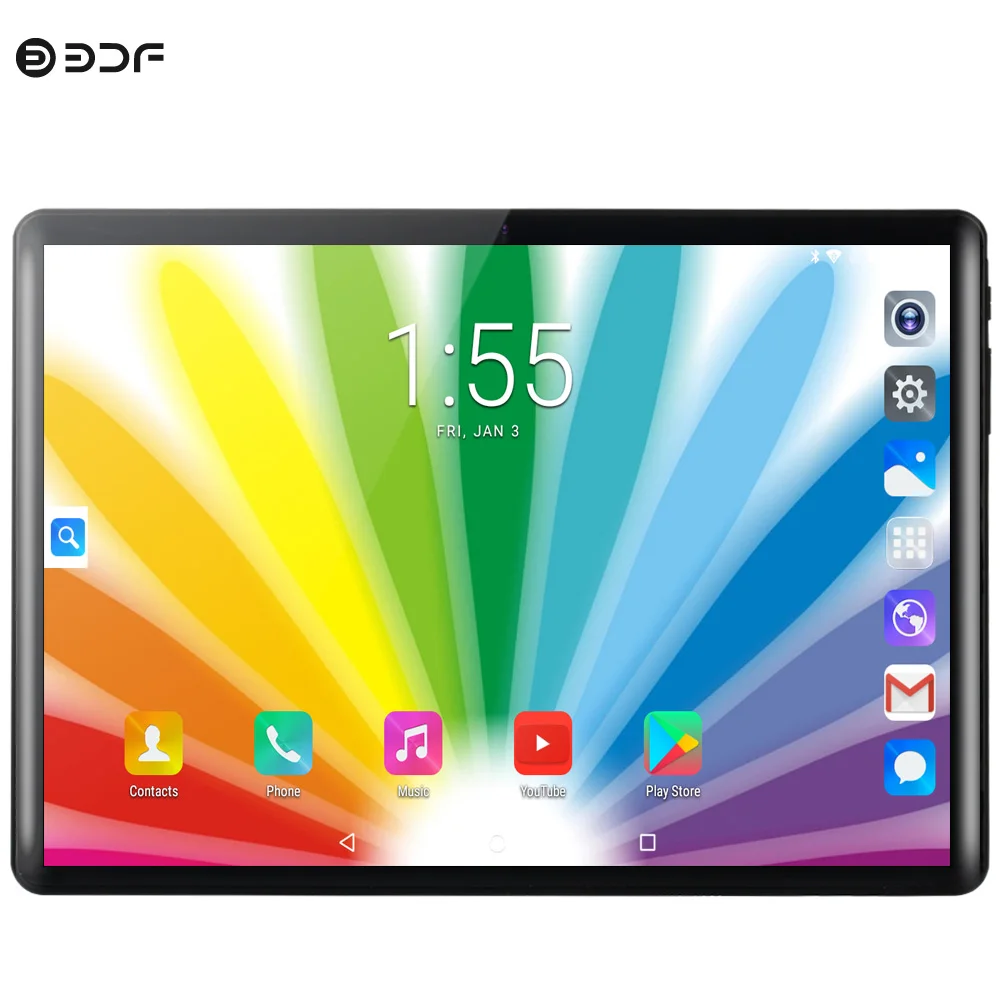 

BDF 10.1 Inch Tablet Android 7.0 Octa Core WiFi Bluetooth Sim Card Phone Call 4G LTE Phablet 6GB +64GB 1280*800 2.5D IPS Tablet