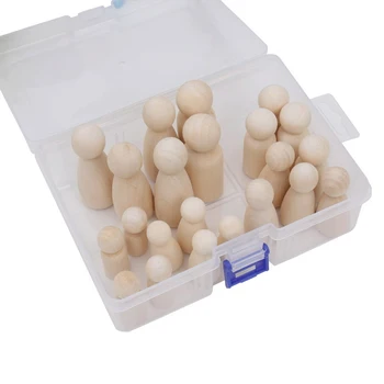 

Peg Ramp Preparation Paint Dolls Solid Family Wood People Hard Different Size Teethers Unfinished Baby Stained