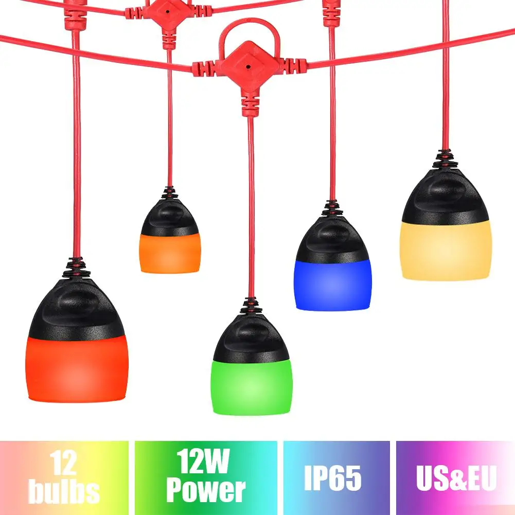 

Outdoor String Light IP65 Waterproof Decorative Patio Light String with Solar Panel for Halloween Christmas Garden Wedding Party