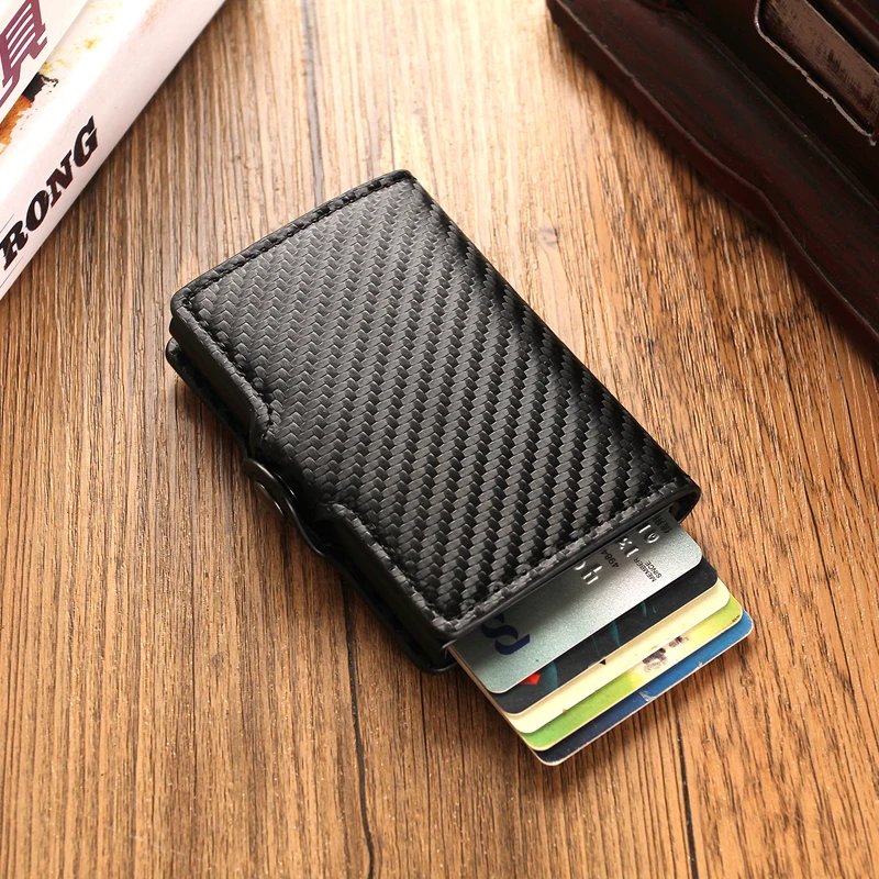 DIENQI Rfid держатель для карт мужские бумажники кошелек Мужской винтажный черный