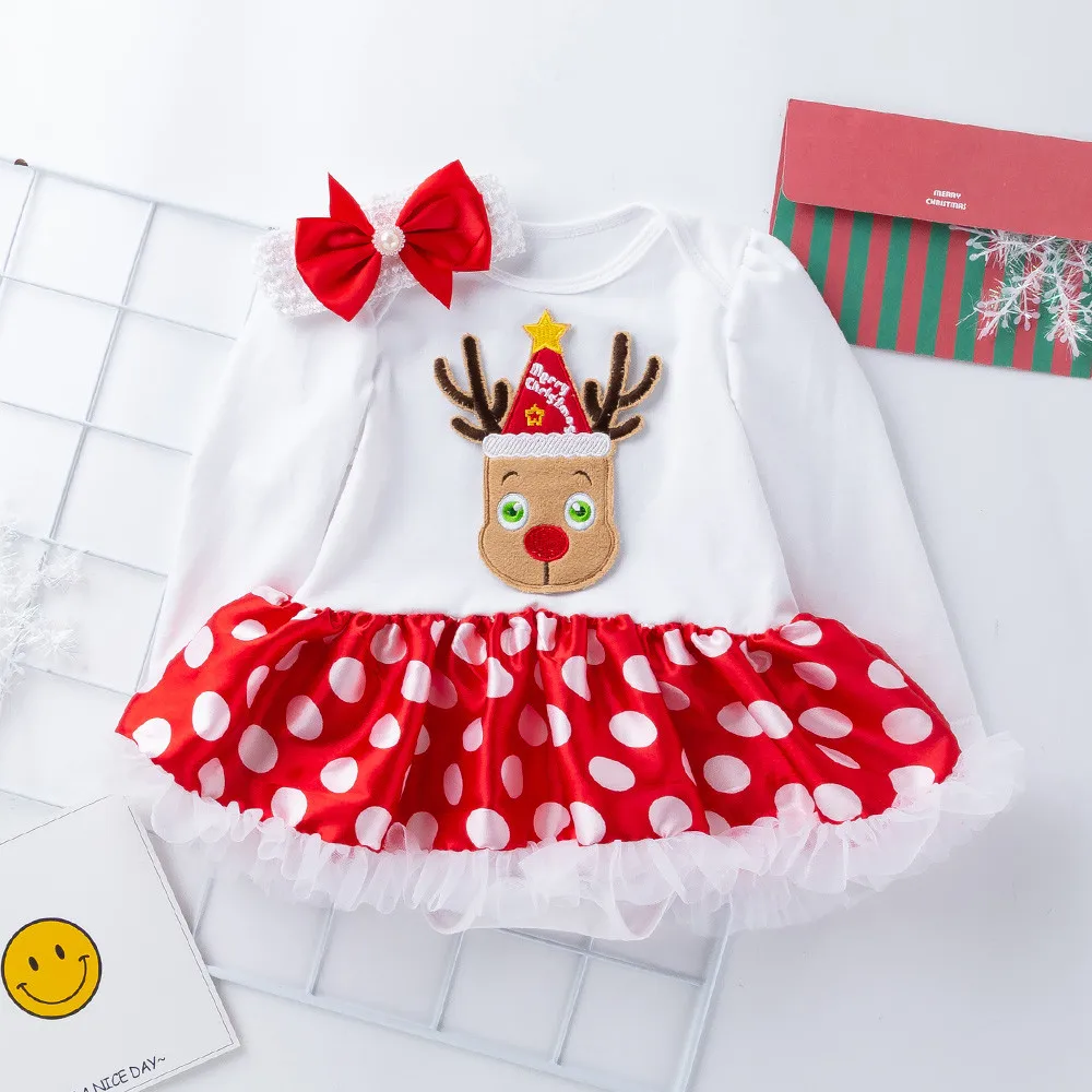 Модное платье для маленьких девочек Хлопковое платье-пачка принцессы с круглым вырезом для новорожденных девочек, комплект одежды с платьем H4