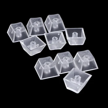 

10Pcs Mechanical keyboard Keycaps Transparent Keycaps Matte Backlit Keycaps