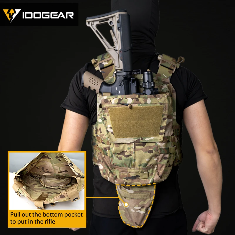 IDOGEAR Tactical DOPE Storage Inner Pouch Tactical Plate Carrier Kangaroo  Insert Pocket Hook&Loop Hunting Airsoft Accessories - AliExpress