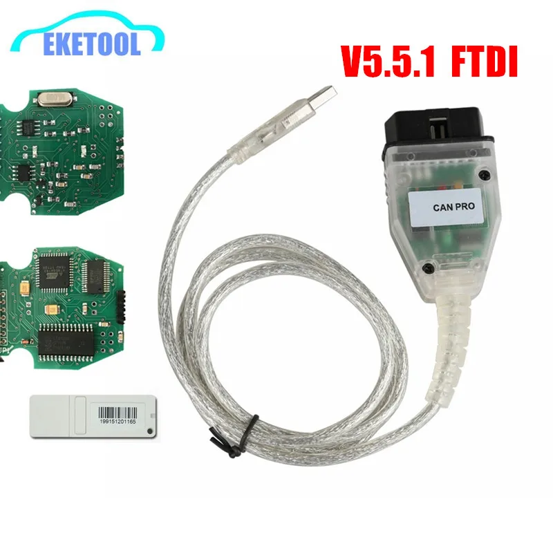 Nuova Diagnostica V5.5.1 Vcp Obd2 Per Vag Can Pro Ft245Rl Ftdi Opere Multilingue Per Audi/Vw Can Bus K Line Uds Can Pro
