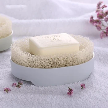 

Sponge Soap Box Portable Toilet Bathroom Drain Soap Tray Simple Style Soap Box Bathroom Accessories