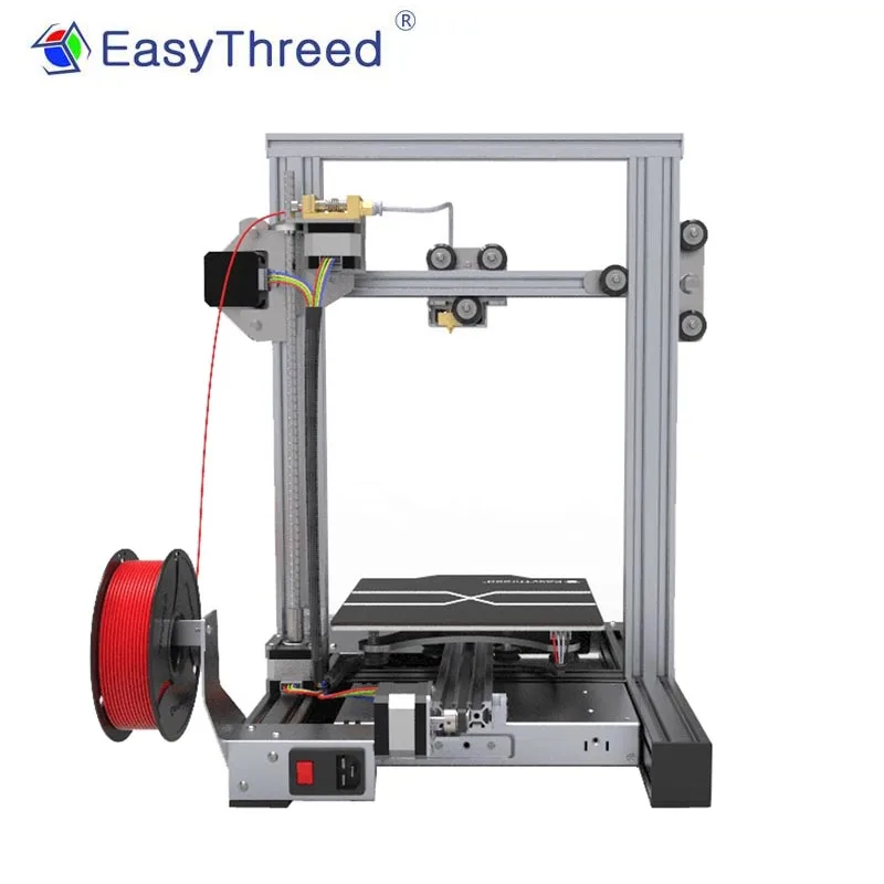 3D принтер EasyThreed X7 FDM большого размера с высокотемпературным соплом 2 4 дюйма ЖК