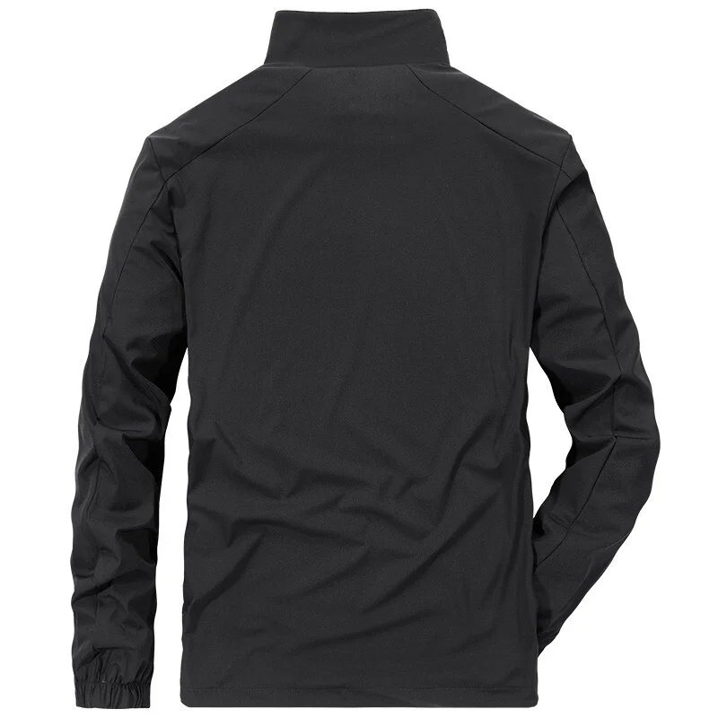 2021 Spring And Autumn New Men's Simple Stand-up Collar Quick-drying Men's Jacket Men's Outdoor Casual Jacket Tops