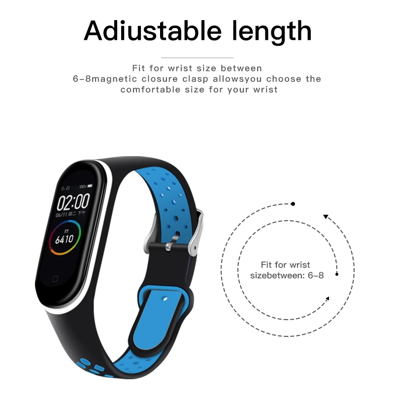 BAPICK силиконовый ремешок на запястье для Xiaomi mi Band 4 3 ремешок спортивный браслет для Xiaomi mi Band 4 3 mi band 4 3 ремешок аксессуары