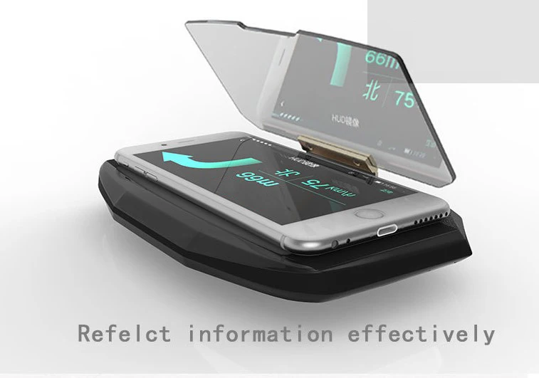 

HUD Head Up Display Car HUD Navigation Mobile Phone Projector GPS Navigation Projector Phone Holder for Samsung Huawei