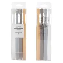 Многофункциональная зубная щетка с мягкой щетиной и маленькой головкой, инструмент для ухода за полостью рта для семейного использования, 4 шт